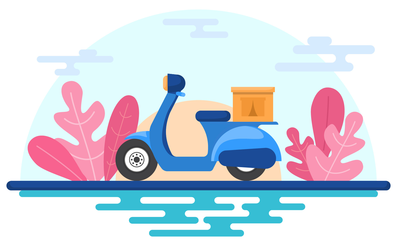 Express Delivery Service - Illustration