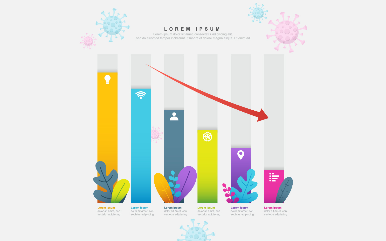 Down Business Chart - Illustration