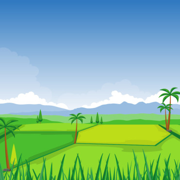 Rice Field Illustrations Templates 144461