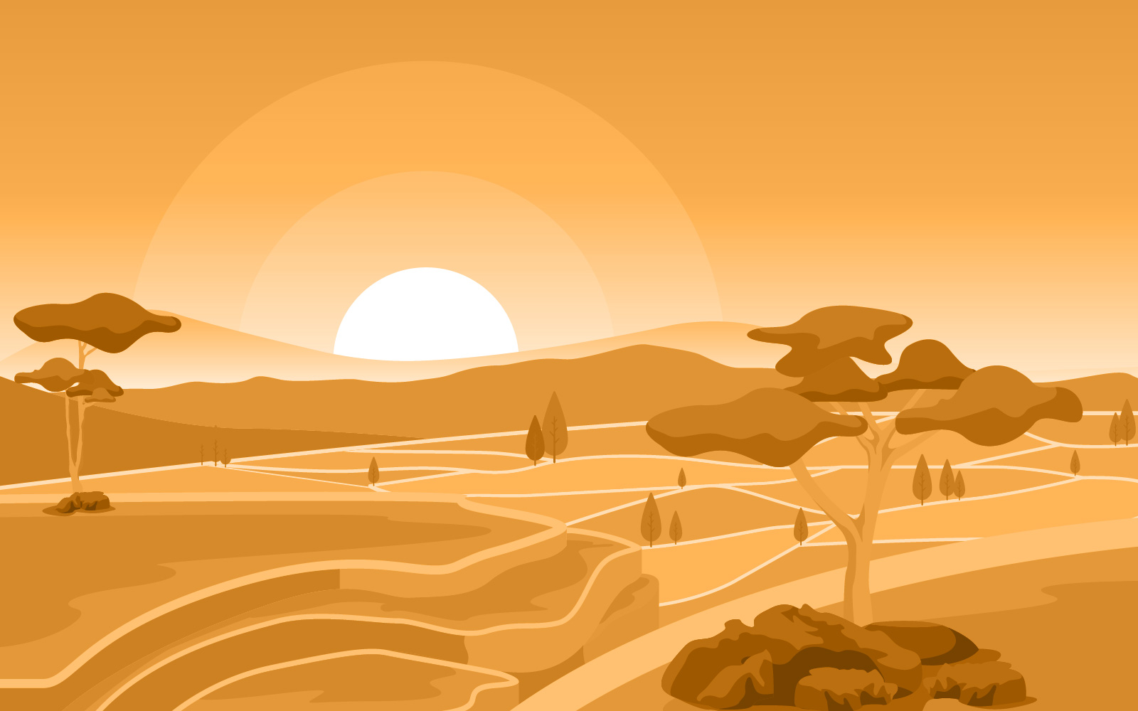 Golden Sunrise Agriculture - Illustration