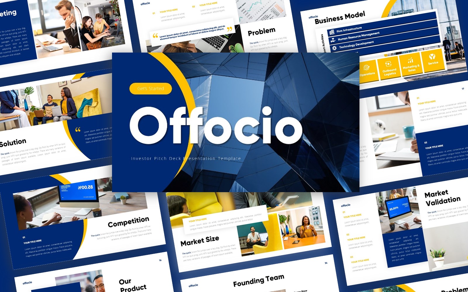 Offocio Investor Presentation PowerPoint template
