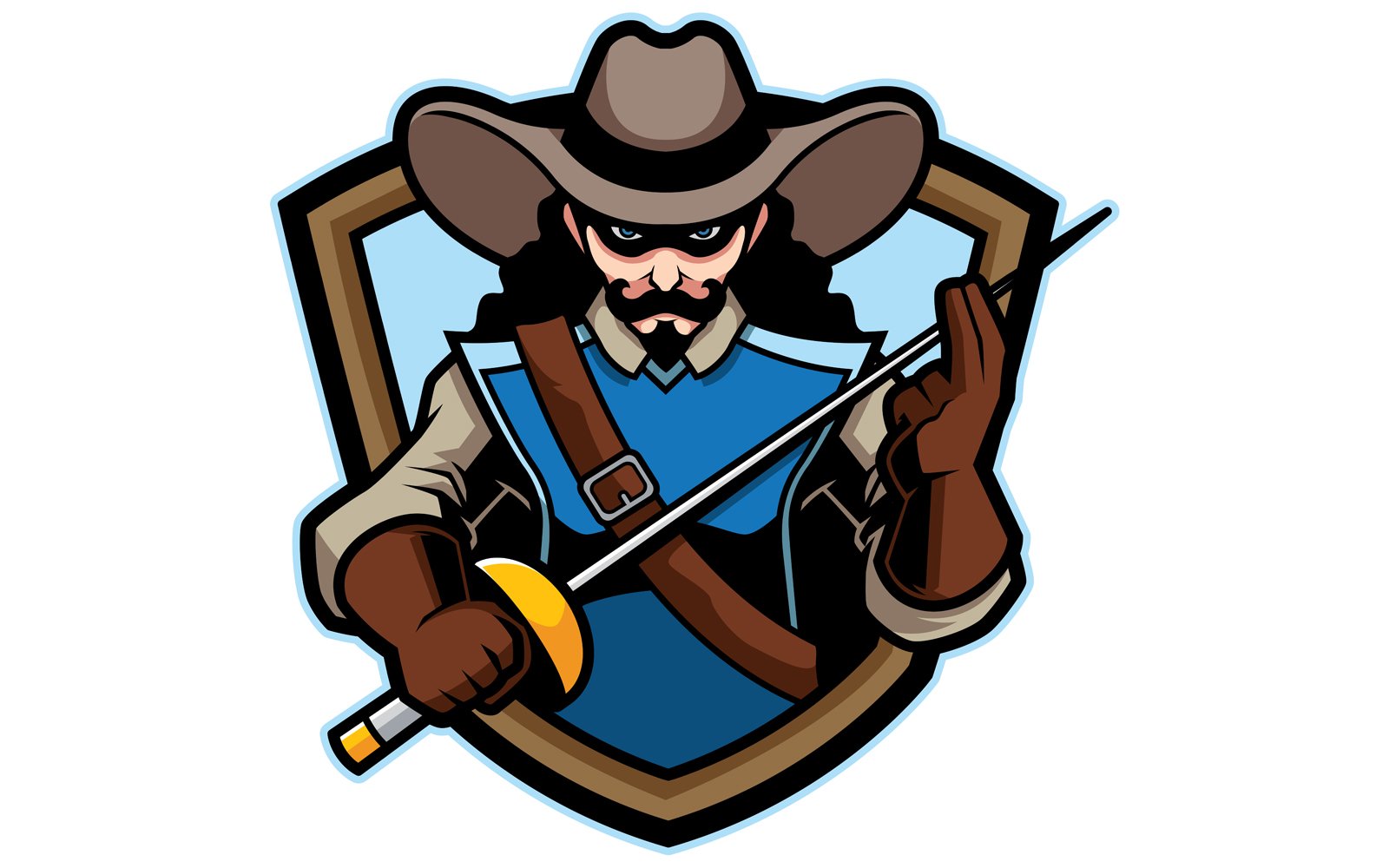 Musketeer Mascot - Illustration