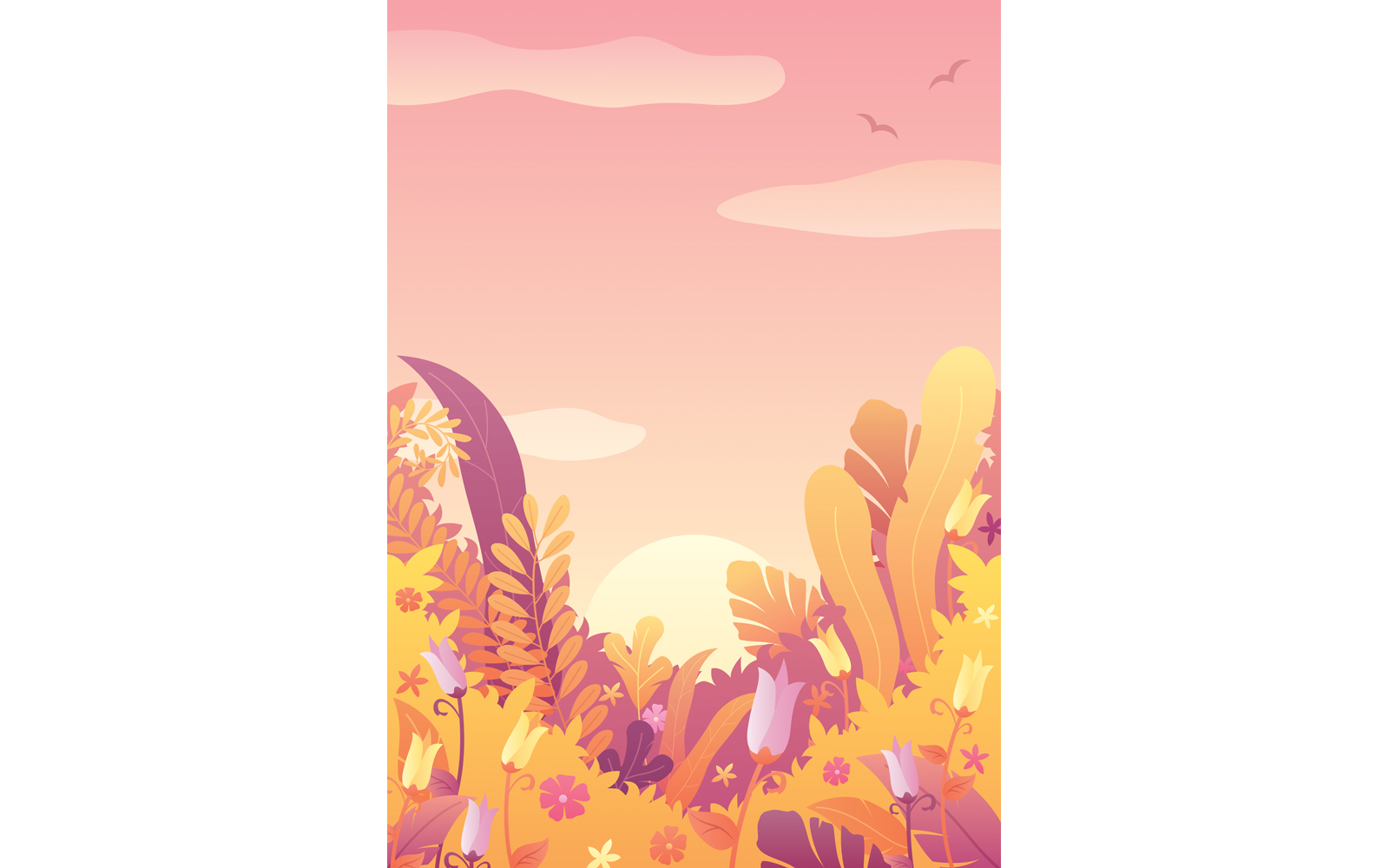 Nature Background Autumn Sky - Illustration