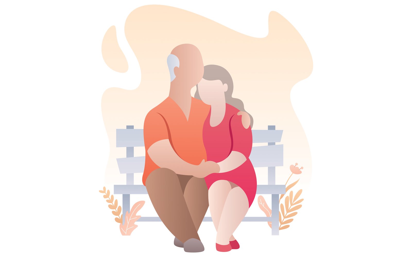 Old Couple 2 - Illustration