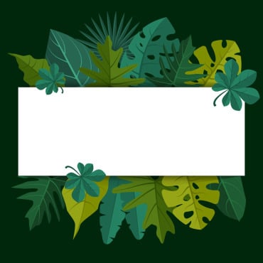 Green Tropical Illustrations Templates 144934