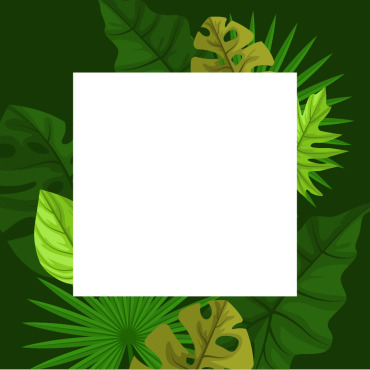 Green Tropical Illustrations Templates 144952