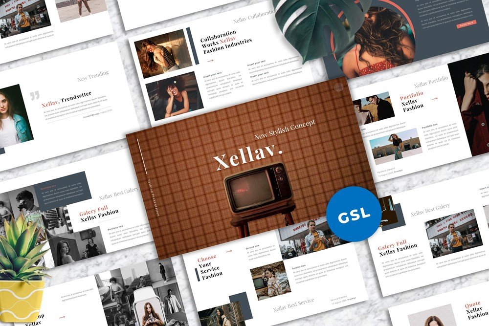 Xellav - Fashion Google Slides