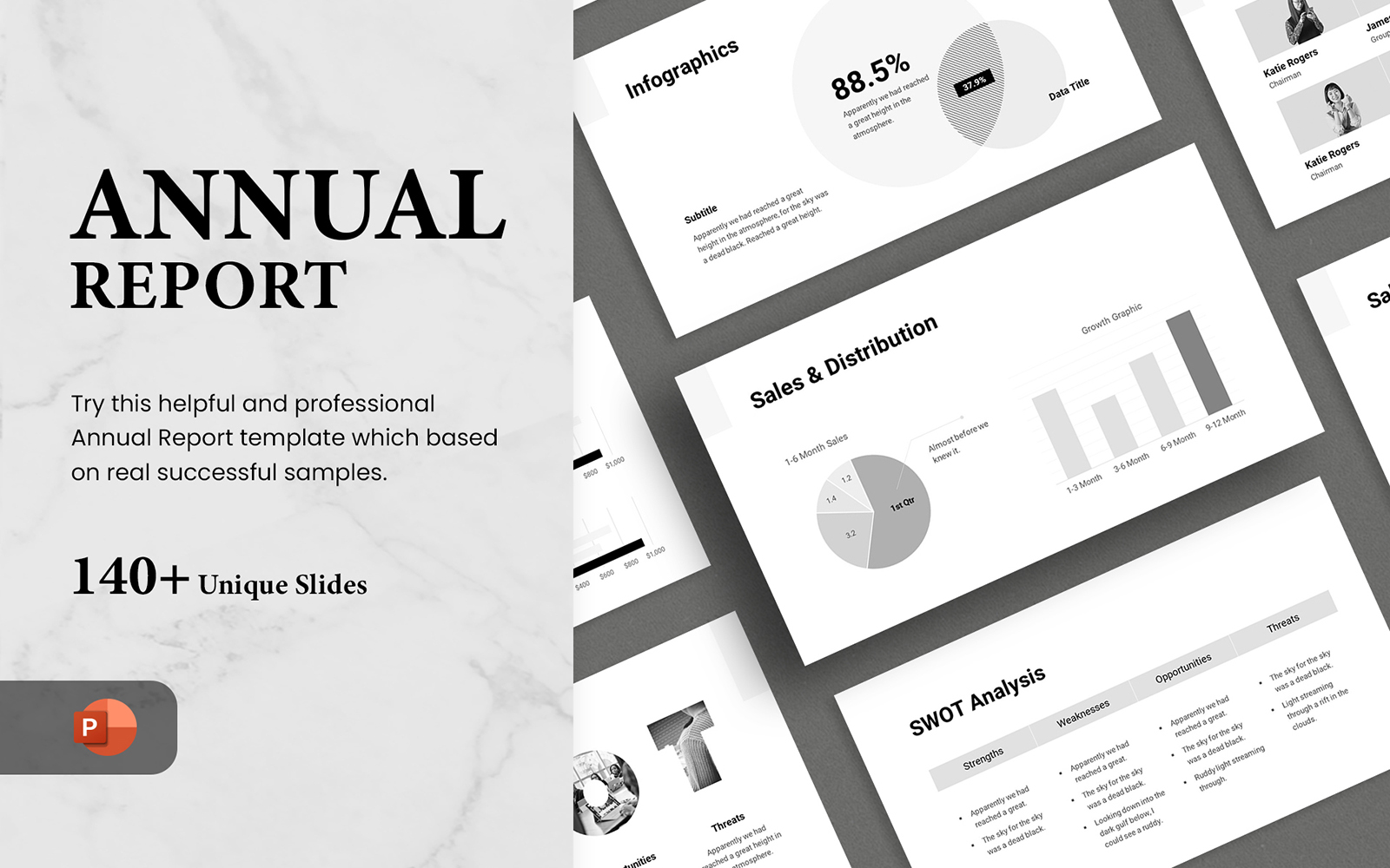 Annual Report - Smooth Animated PowerPoint template