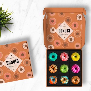 Donut Box Product Mockups 145165