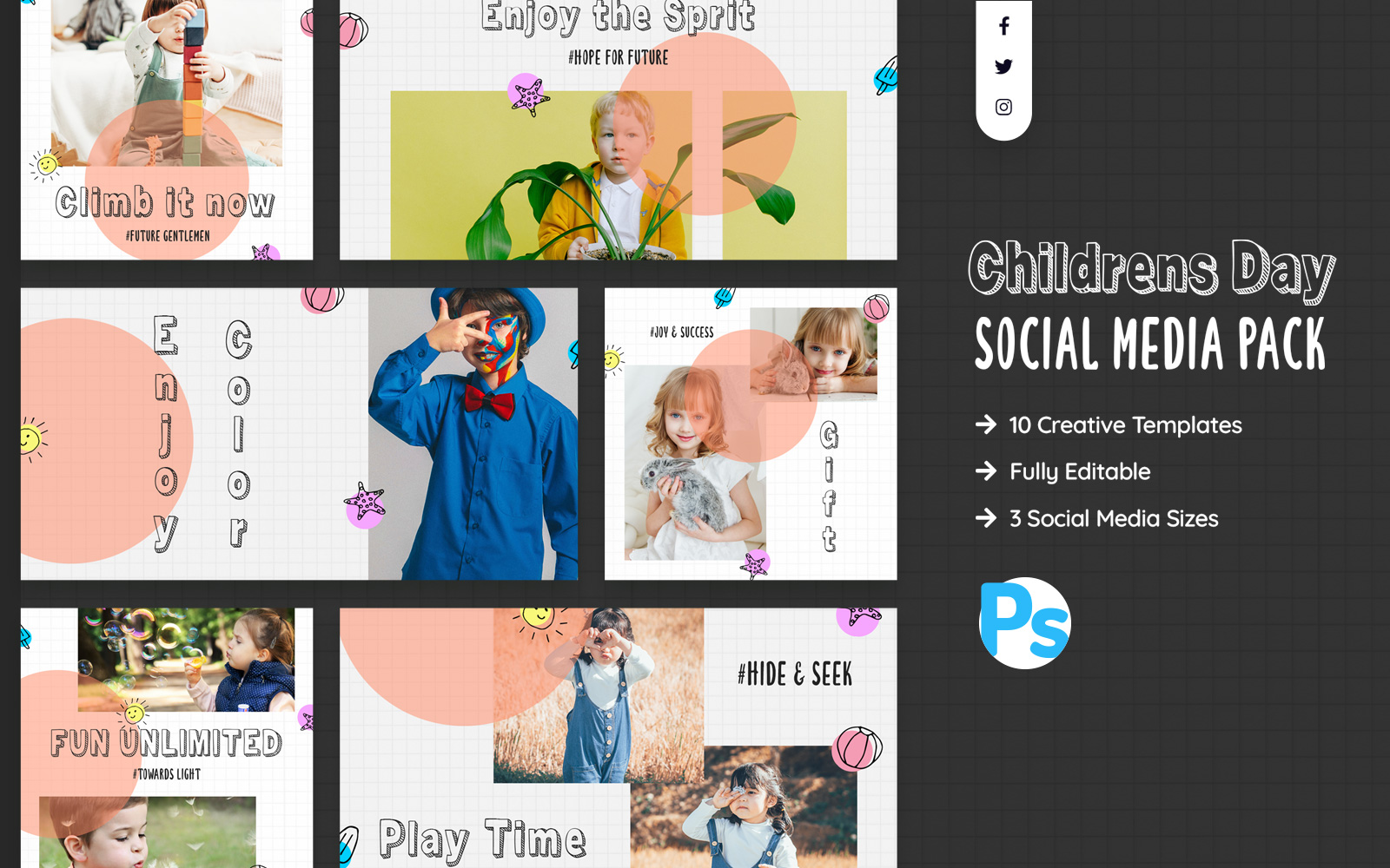 Children's Day Social Media Template