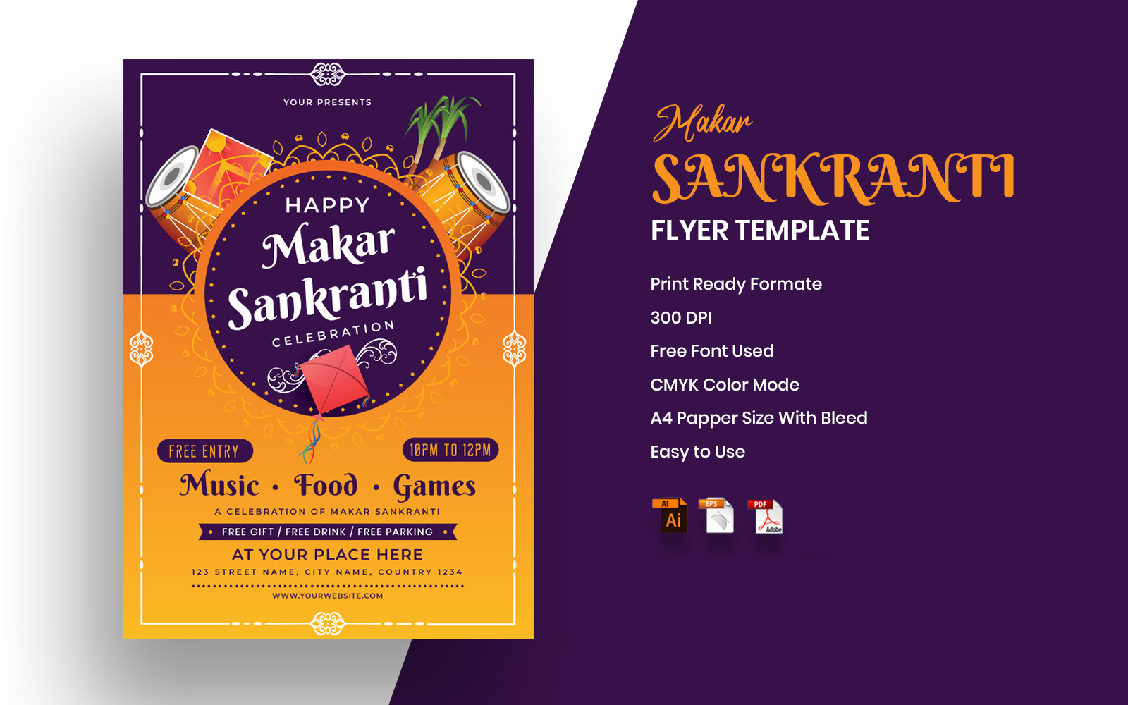 Makar Sankranti - Corporate Identity Template