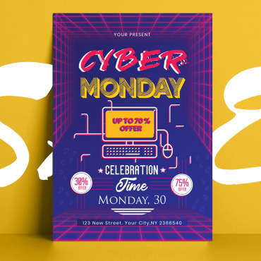 Monday Flyer Corporate Identity 145222