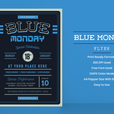 Monday Flyer Corporate Identity 145228