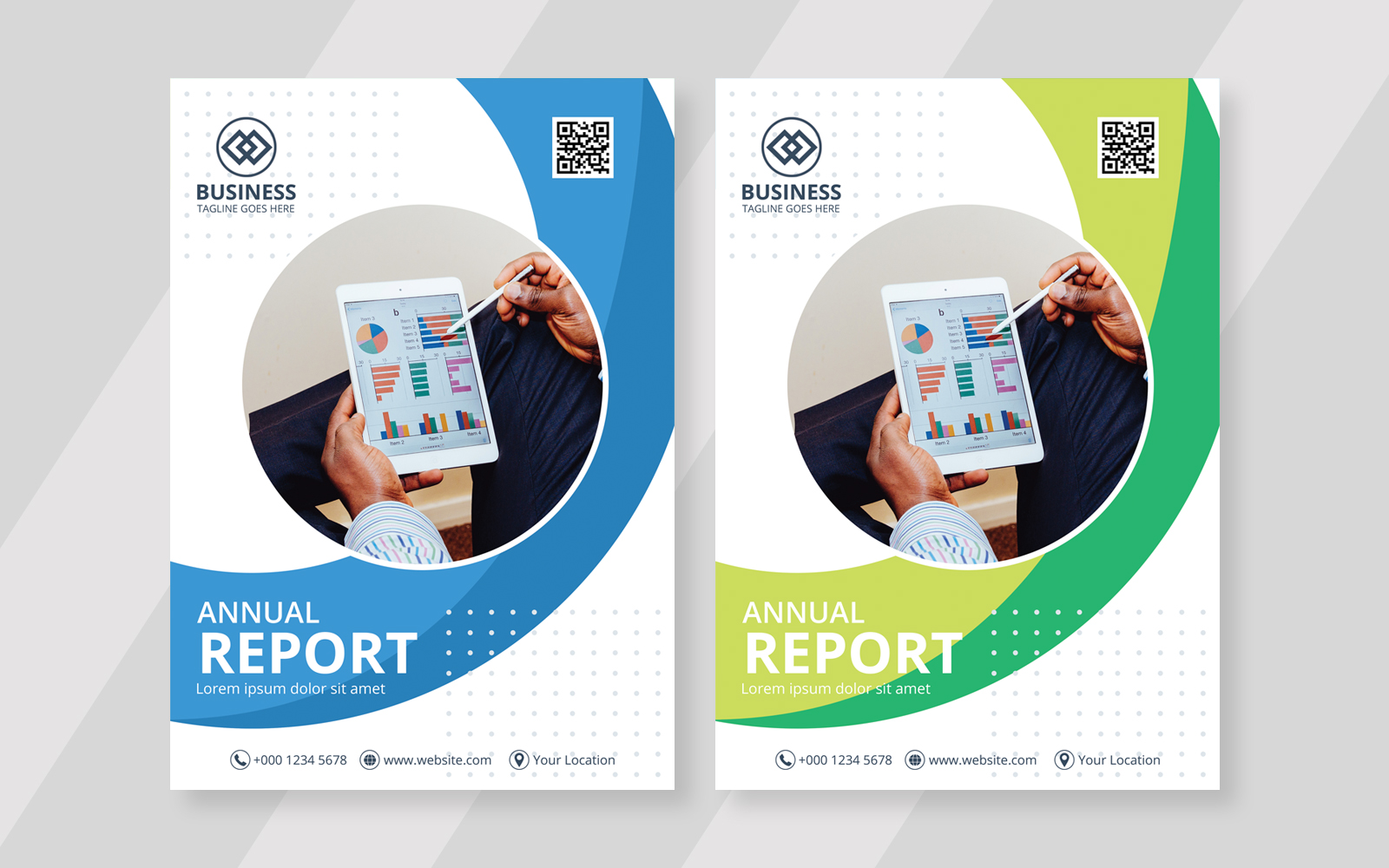 Annual Report Design - Corporate Identity Template