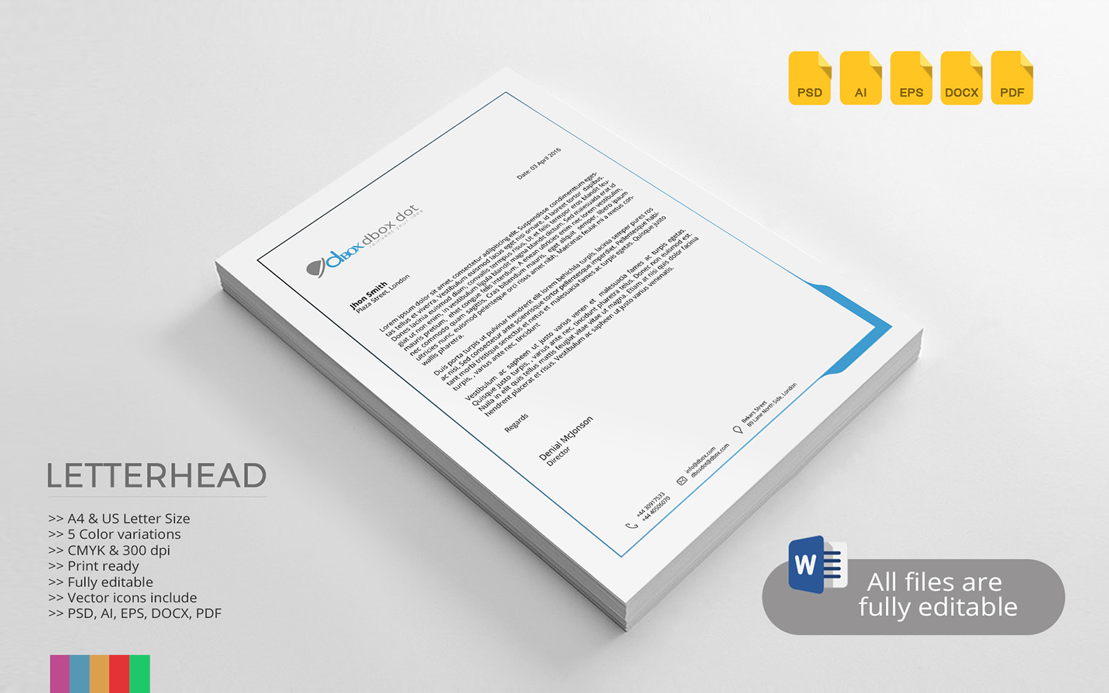 Letterhead - Corporate Identity Template