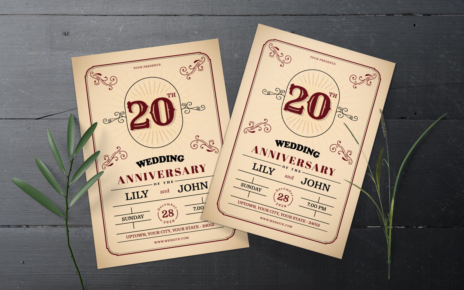 Wedding Anniversary Invitation - Corporate Identity Template