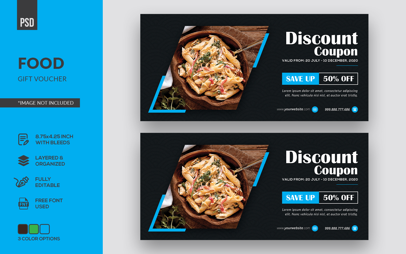 Food Gift Voucher - Corporate Identity Template