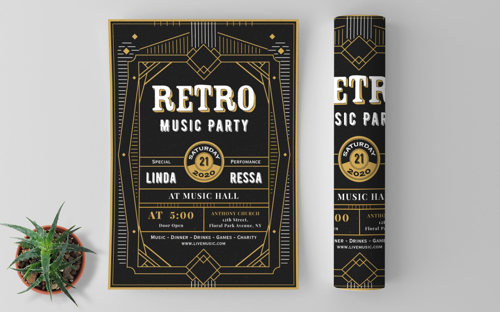 Retro Music - Corporate Identity Template