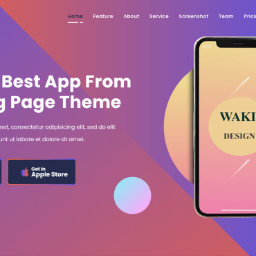 App Landing Landing Page Templates 145321