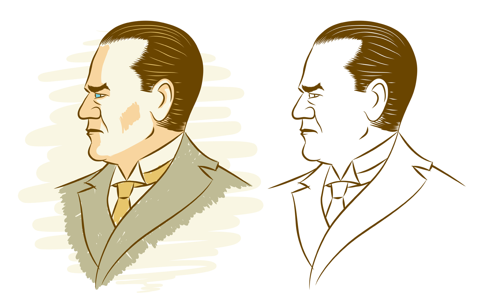 Kemal Ataturk - Illustration