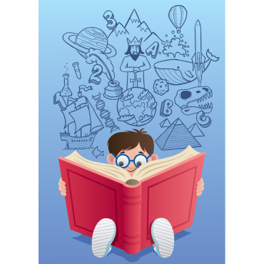 Boy Book Illustrations Templates 145369