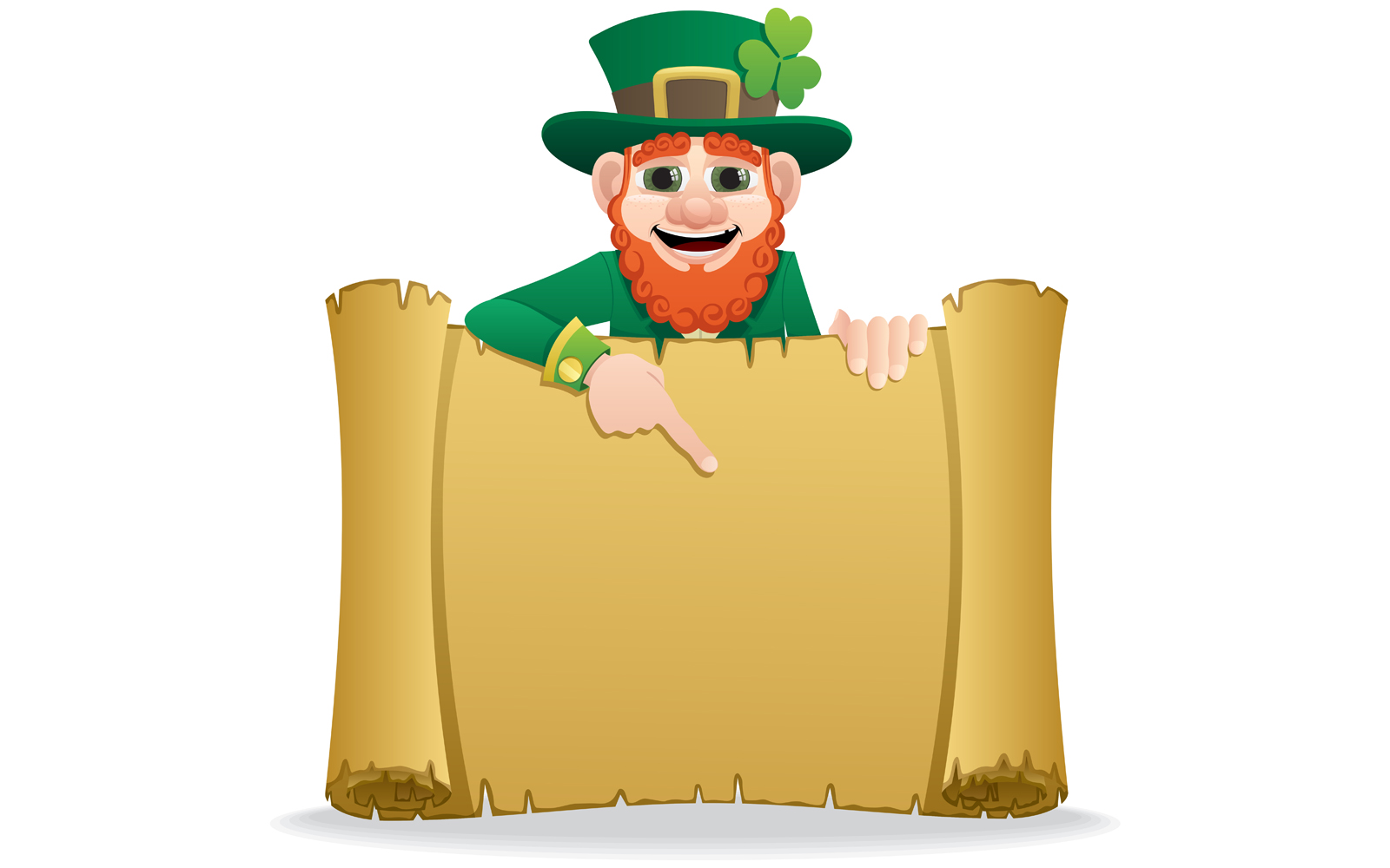 Leprechaun Scroll 2 - Illustration