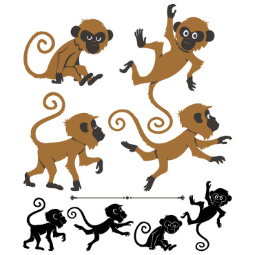 <a class=ContentLinkGreen href=/fr/kits_graphiques_templates_illustrations.html>Illustrations</a></font> animalit primate 145414