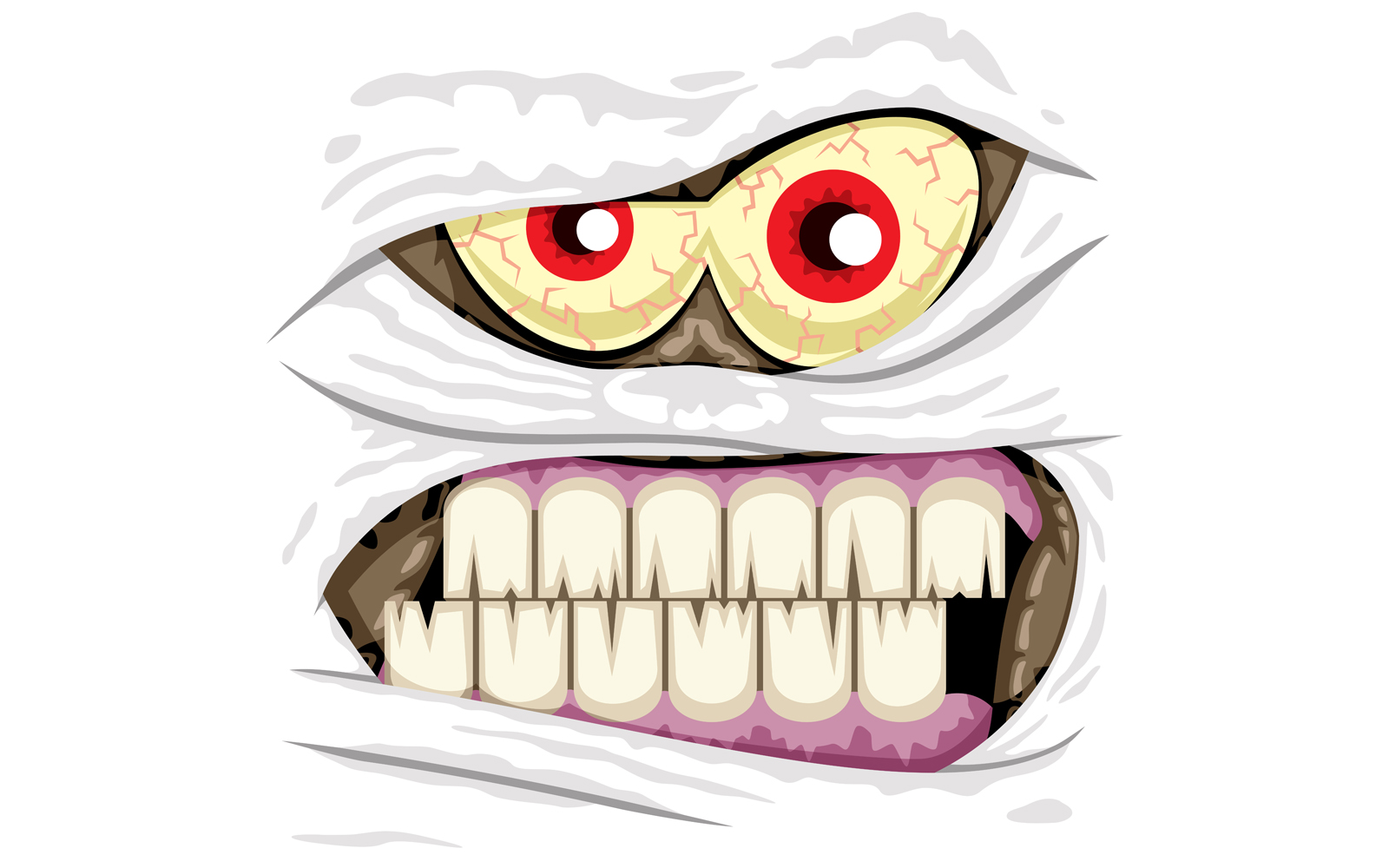 Mummy Face - Illustration