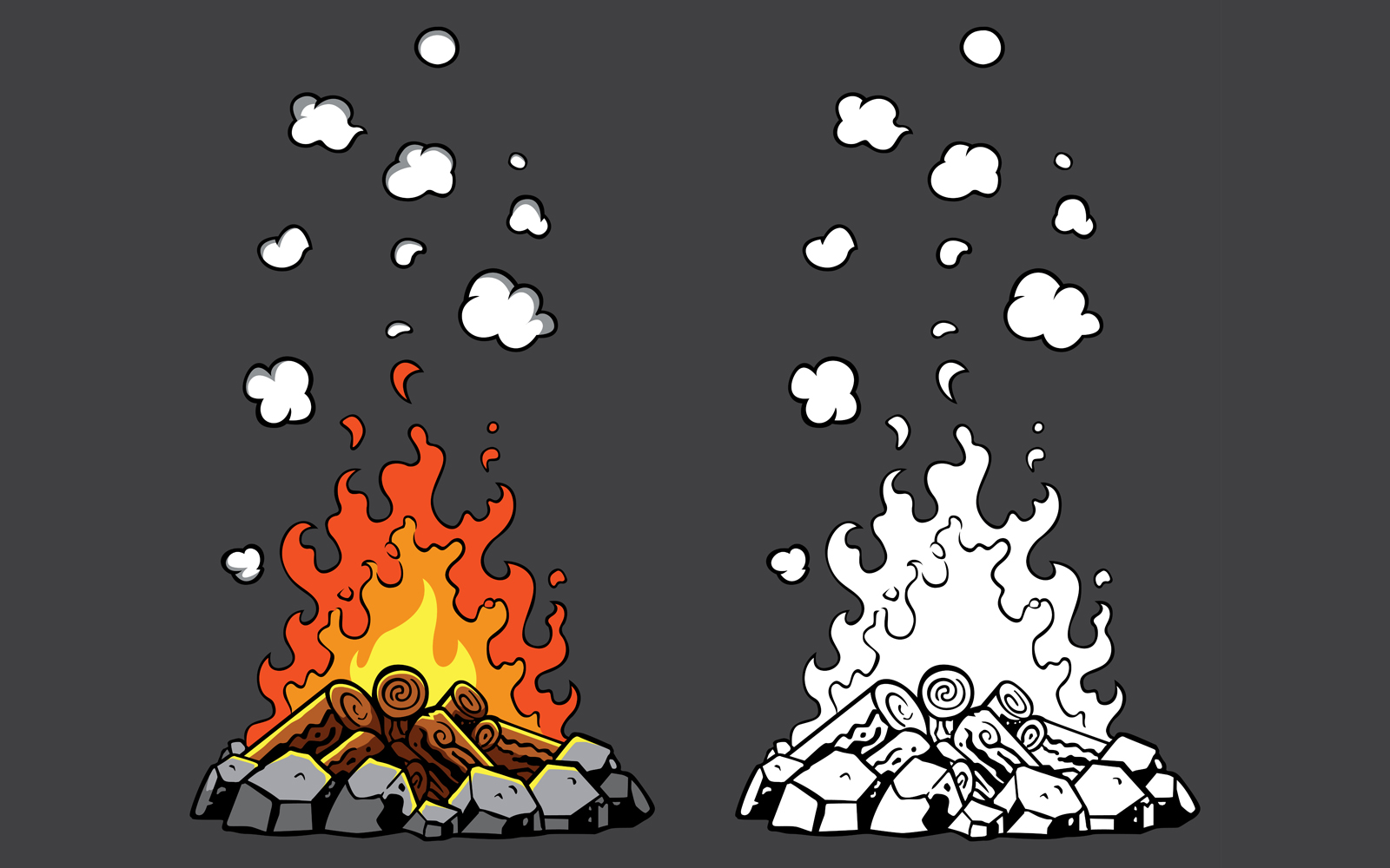 Campfire - Illustration