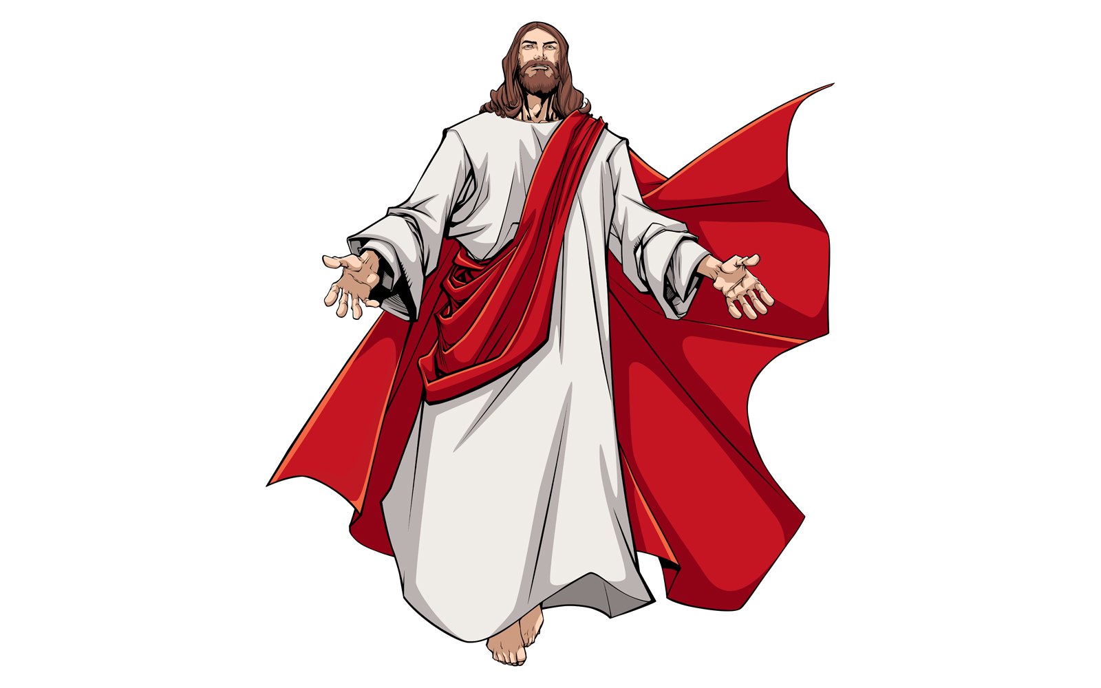 Jesus Open Arms - Illustration