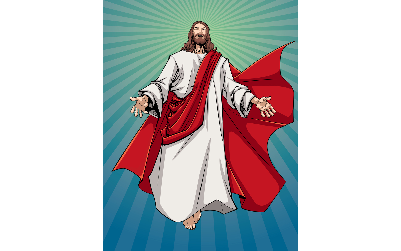 Jesus Open Arms - Illustration