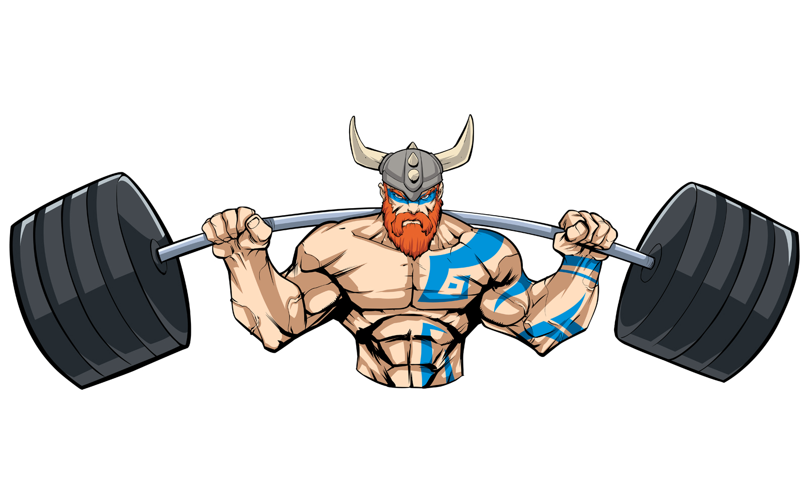 Viking Gym Mascot - Illustration