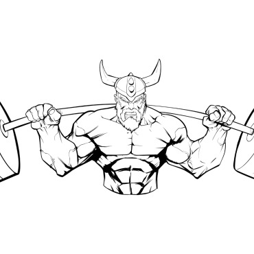 <a class=ContentLinkGreen href=/fr/kits_graphiques_templates_illustrations.html>Illustrations</a></font> guerrier bodybuilder 145515