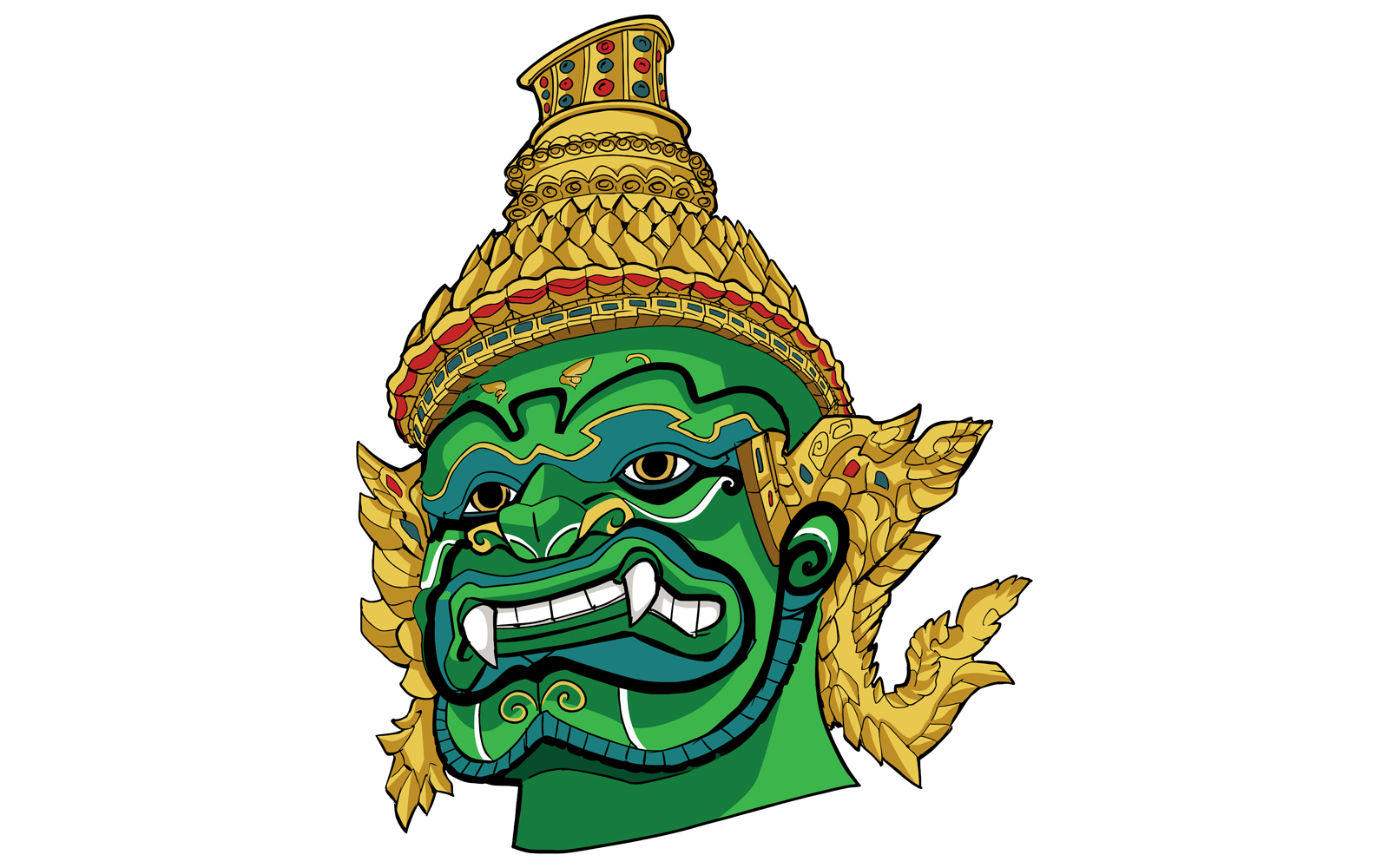 Thai Demon Green - Illustration
