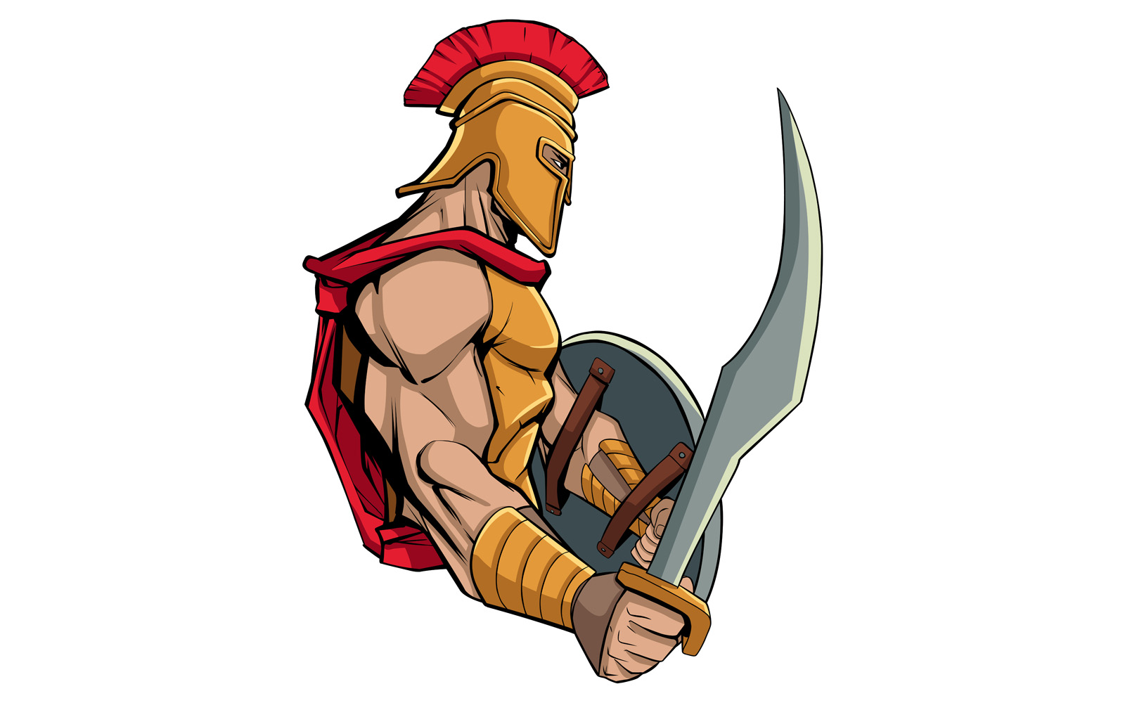 Spartan Warrior - Illustration