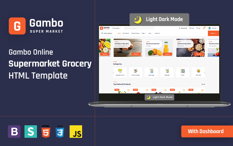 Abbie - Online Grocery Supermarket HTML Website Template