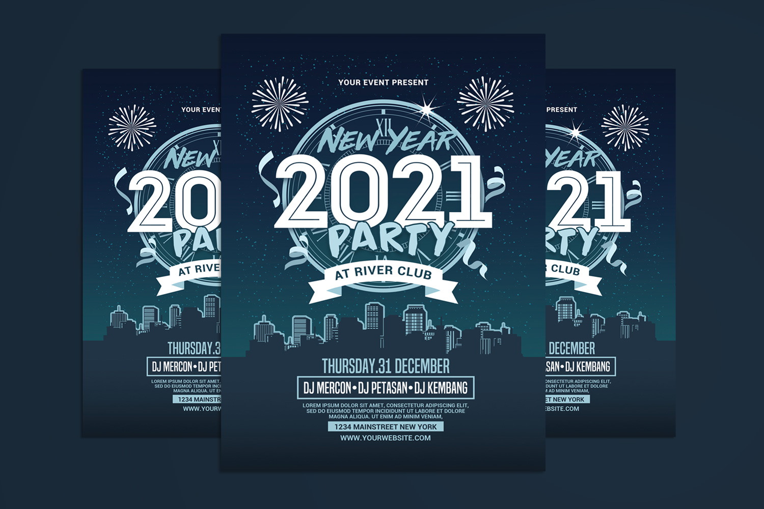 New Year Flyer 2021 - Corporate Identity Template