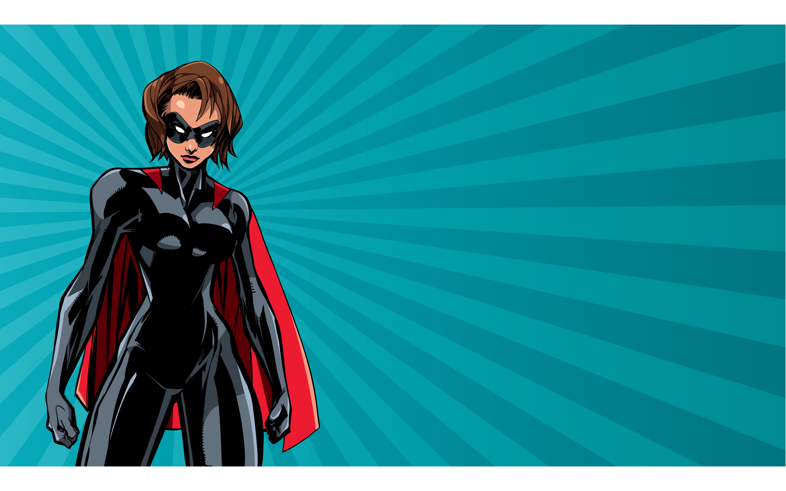 Superheroine Battle Mode Horizontal - Illustration