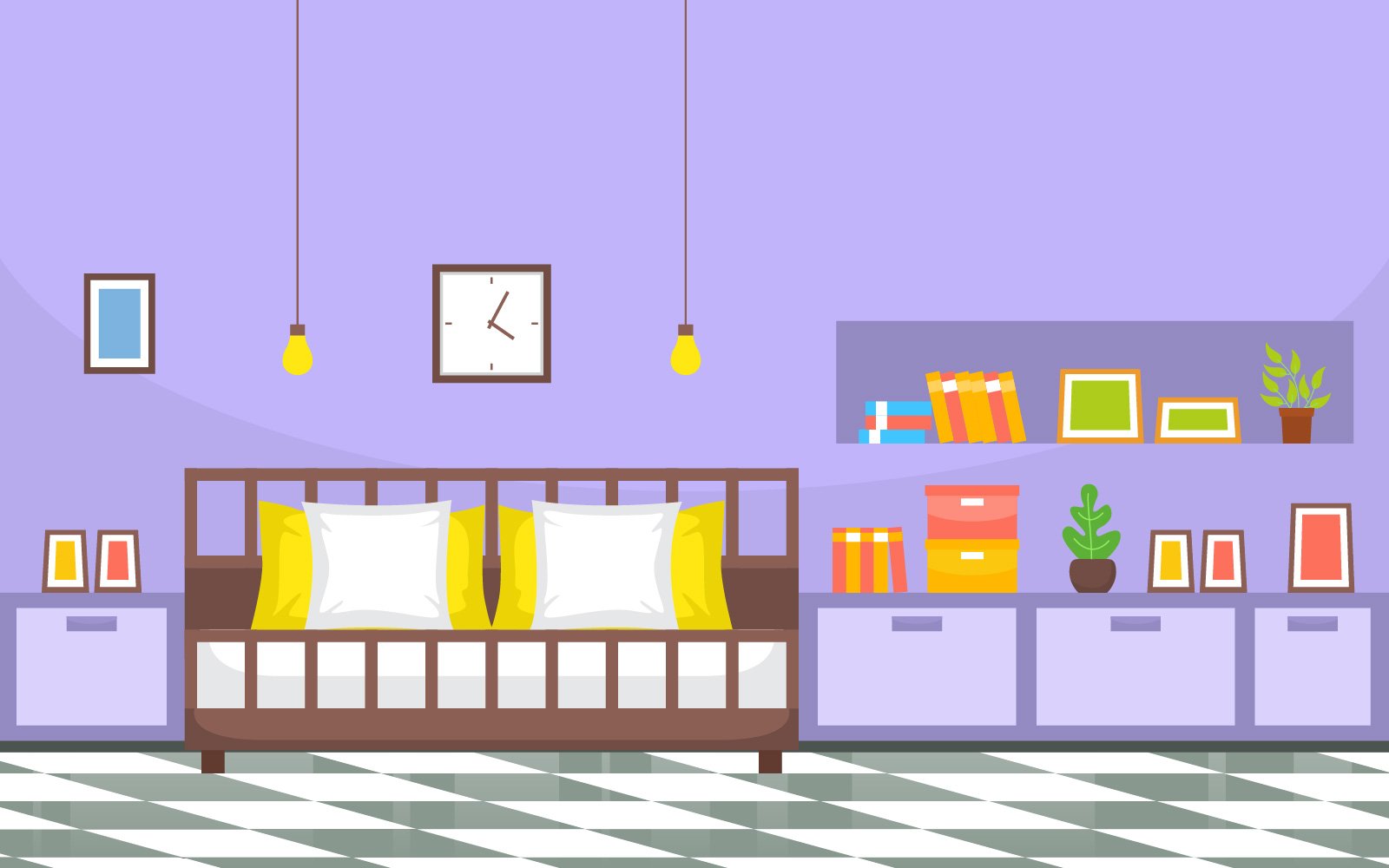 House Modern Room - Illustration