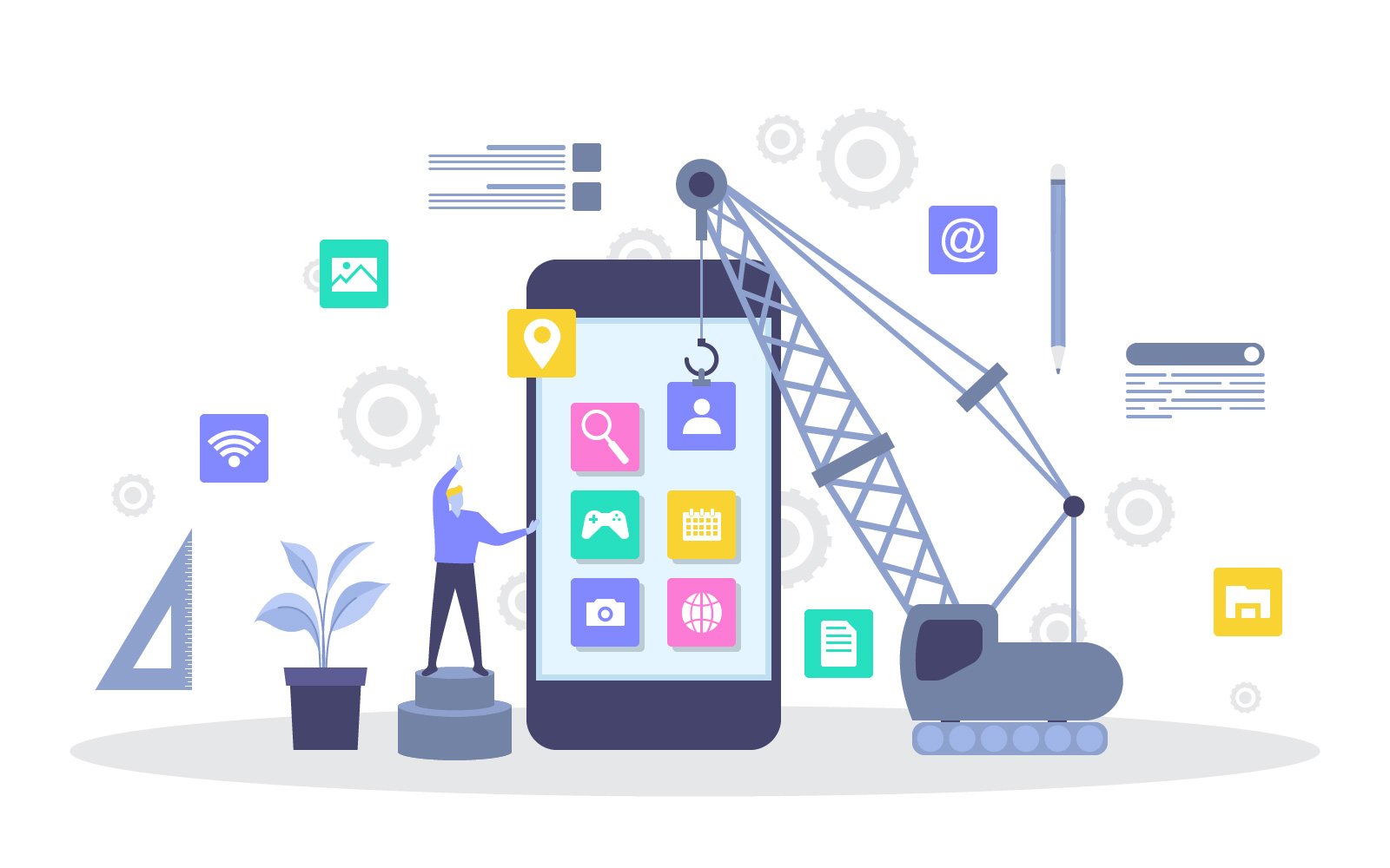 Heavy Mobile App - Illustration