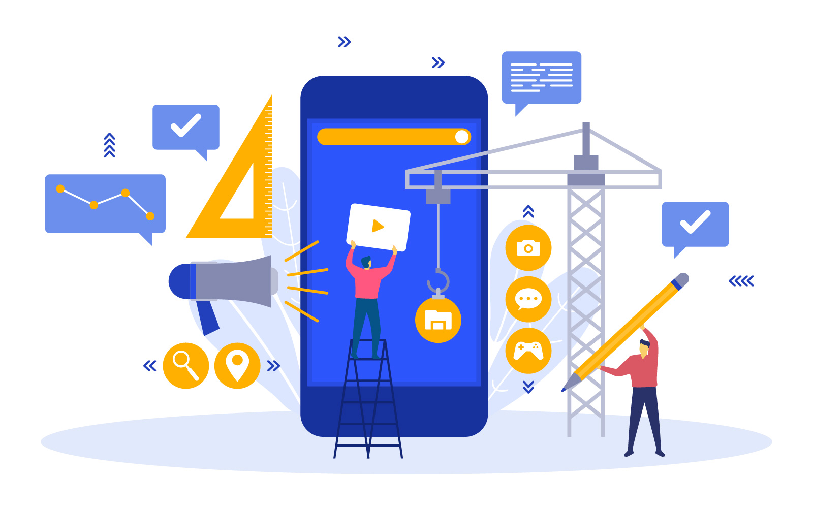 Mobile Development Process - Illustration