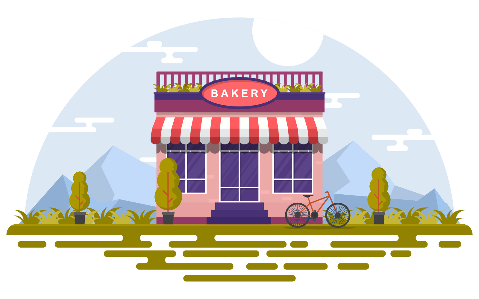 Store Front Shop - Illustration