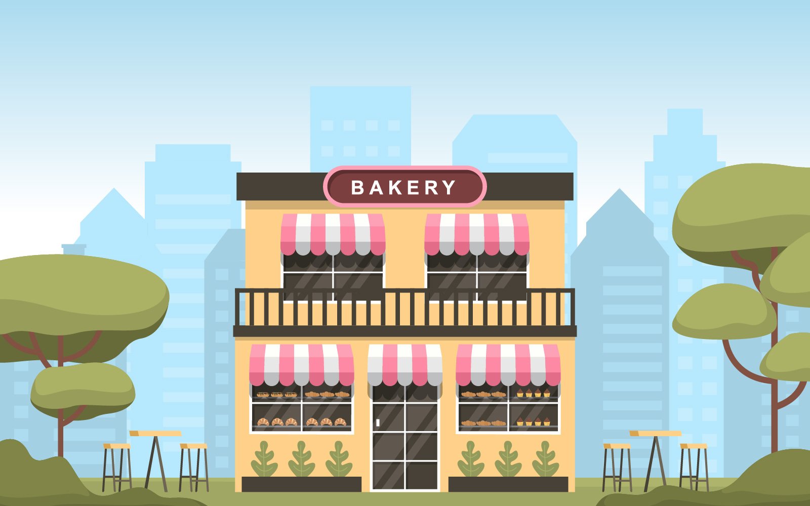 Showcase Bakery House - Illustration