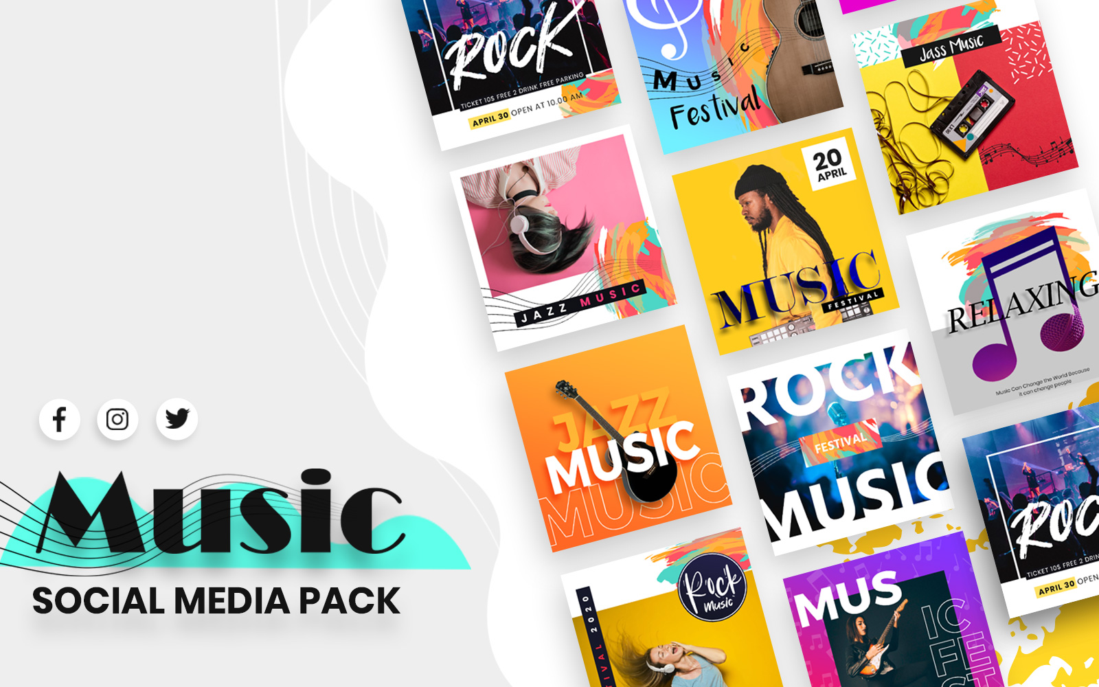 Music Social Media Template