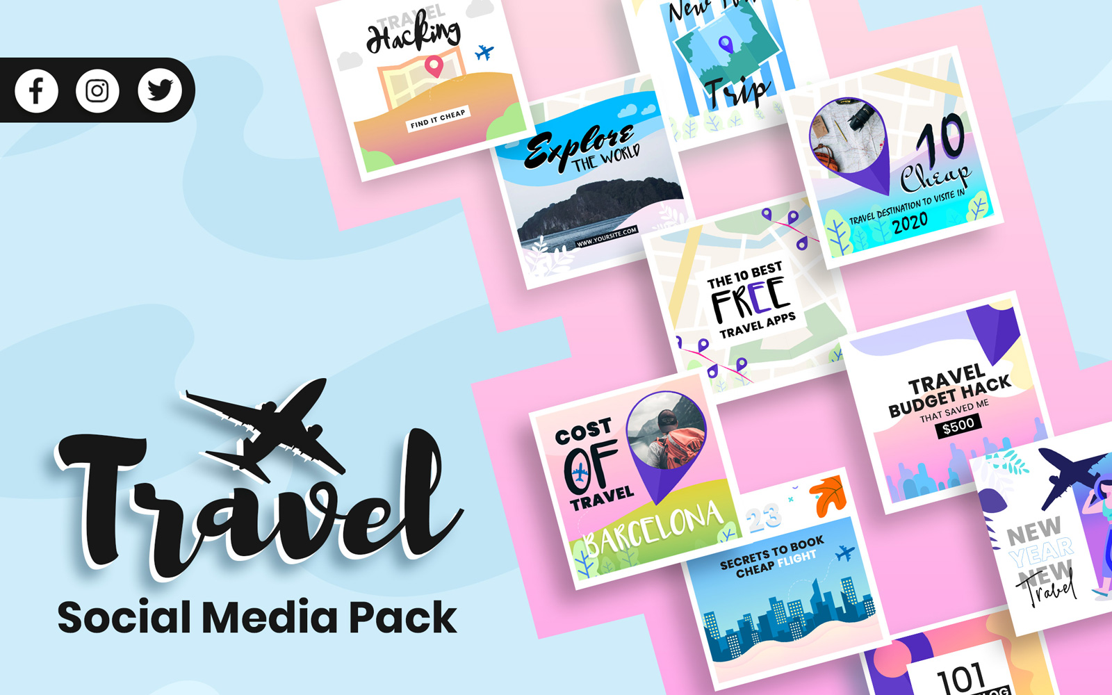 Travel Social Media Template