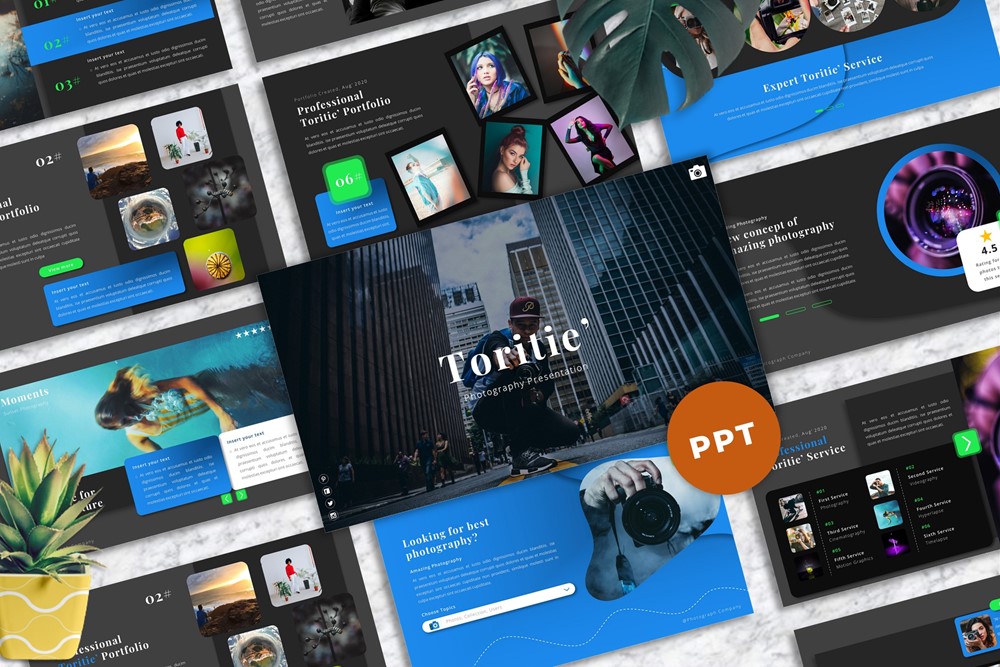 Toritie - Photography PowerPoint template