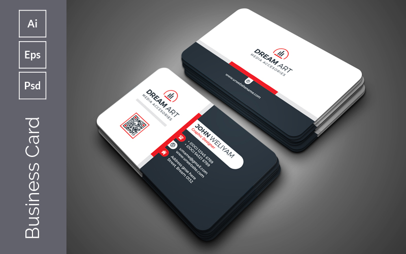 Clean Style Business Card - Corporate Identity Template