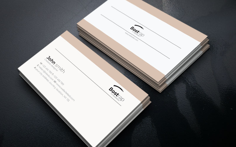 Bostrap - Business Card - Corporate Identity Template