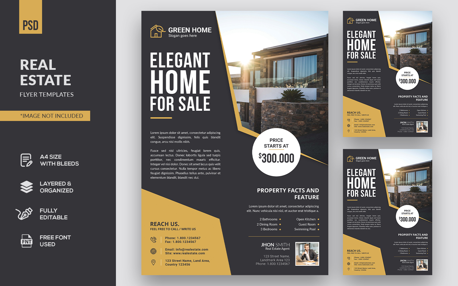 Real Estate Flyer - Corporate Identity Template