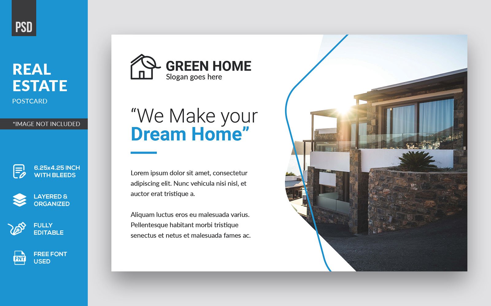 Real Estate Postcard - Corporate Identity Template